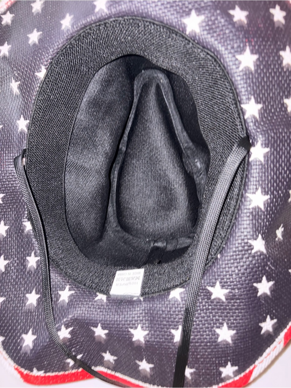 Perfect for the 4th!! Patriotic USA Stars & Stripes Straw Cowboy hat - Picture 6 of 6